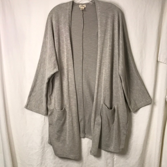 Donni Women’s Open Front Cardigan OSFA Oatmeal Color Front pockets EUC - Picture 1 of 11